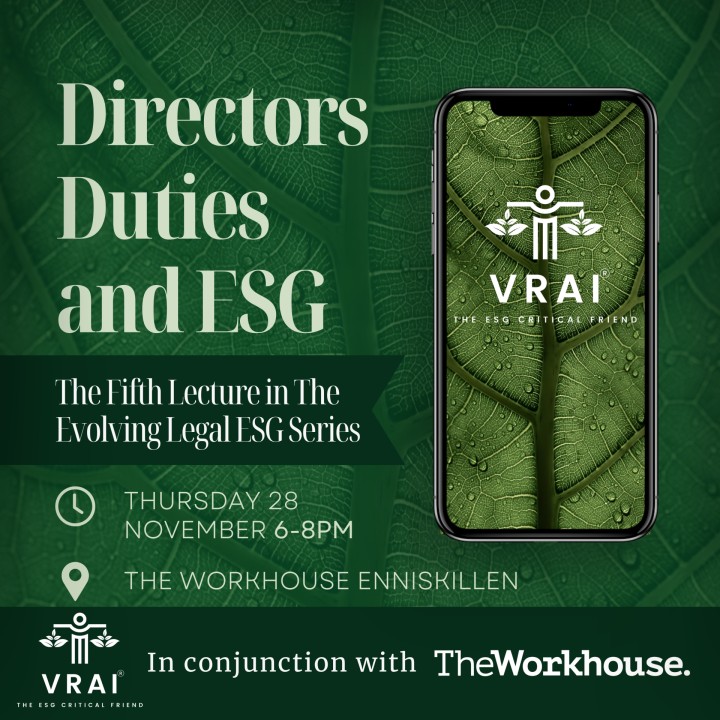 VRAI 2024 Lecture Series: Evolving ESG Legal Landscape: Directors Duties & ESG